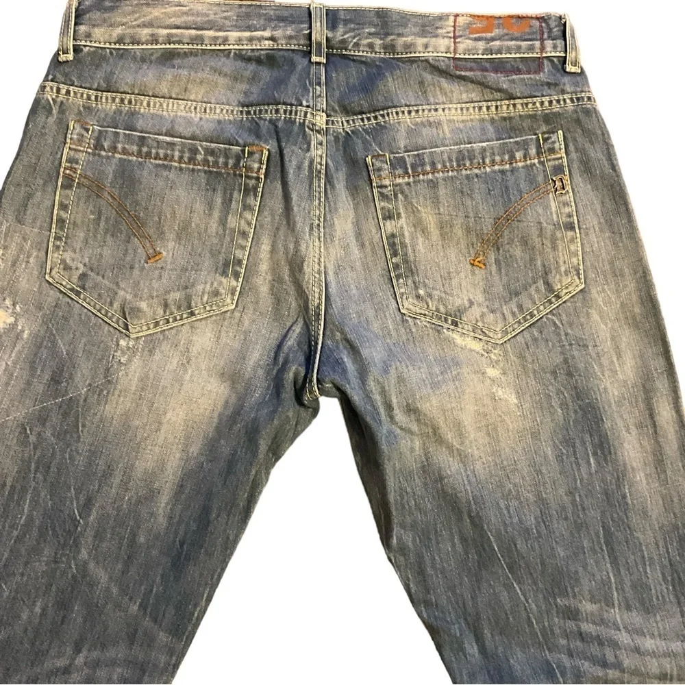 DONDUP Distressed Button Fly George Jeans‎ - Size Waist 35